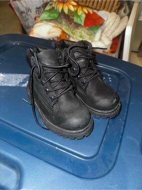 Black Toddler Timberland Rugged Boots